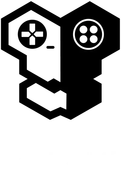 Reply Totem Logo - B/W, Vertical, Bordered